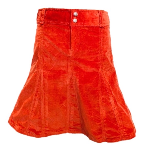 Athleta Dresses & Skirts - Athleta Whatever Cord Skirt 6 Tall Red Spice